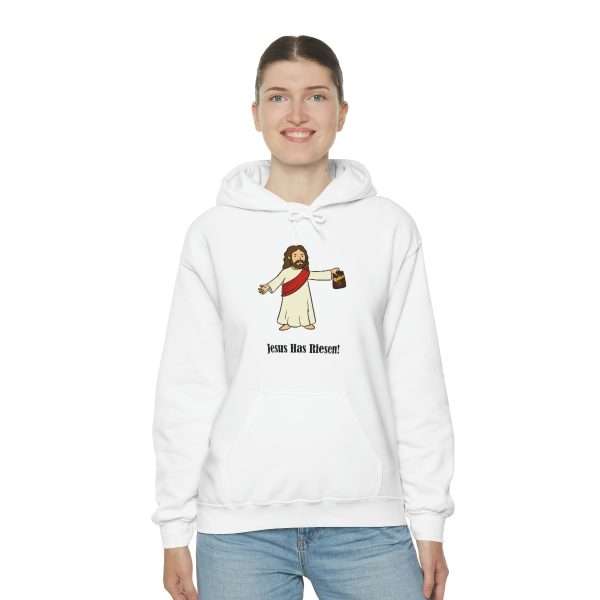 Humorous Unisex Heavy Blend Hoodie Sweatshirt - Jesus Has Riesen! - Image 5