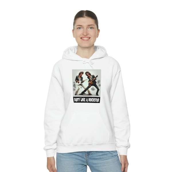 Funny Unisex Heavy Blend Hoodie Sweatshirt - Farty Like a Rockstar