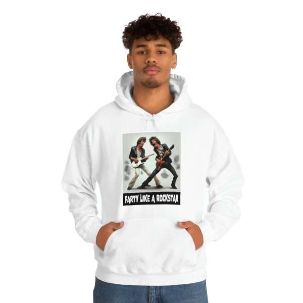 Funny Unisex Heavy Blend Hoodie Sweatshirt - Farty Like a Rockstar - Image 4