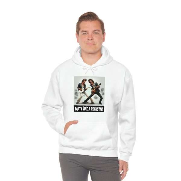 Funny Unisex Heavy Blend Hoodie Sweatshirt - Farty Like a Rockstar - Image 5