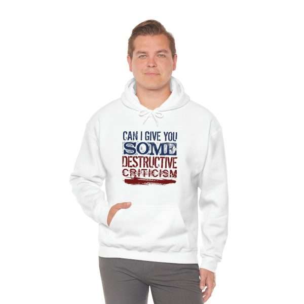 Funny Unisex Heavy Blend Hoodie Sweatshirt - Can I Give You Some Destructive Criticism?