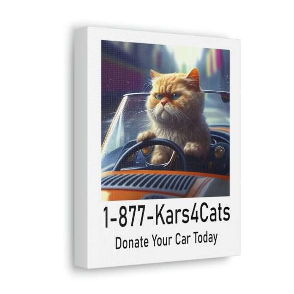 Funny Gallery Canvas Print Wrap - 1-877-Kars4Cats Donate Your Car Today - Image 16