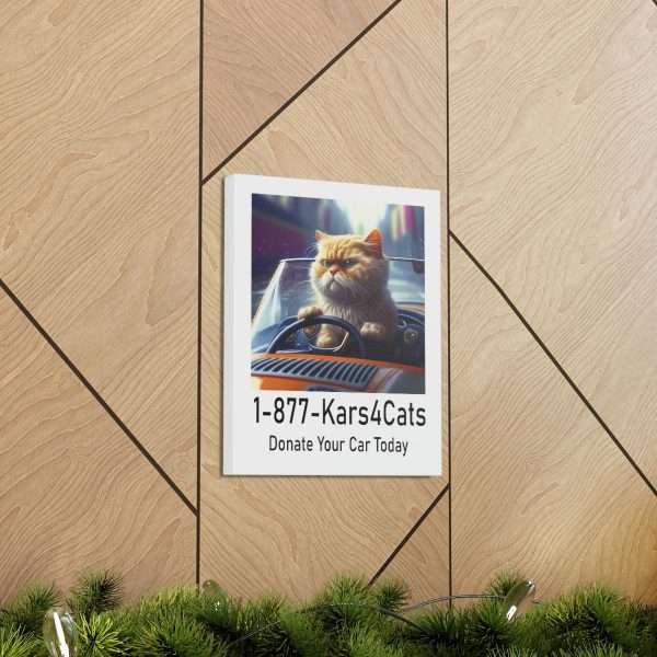 Funny Gallery Canvas Print Wrap - 1-877-Kars4Cats Donate Your Car Today - Image 28