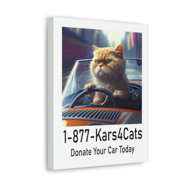 Funny Gallery Canvas Print Wrap - 1-877-Kars4Cats Donate Your Car Today - Image 23