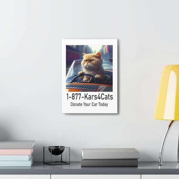 Funny Gallery Canvas Print Wrap - 1-877-Kars4Cats Donate Your Car Today - Image 32