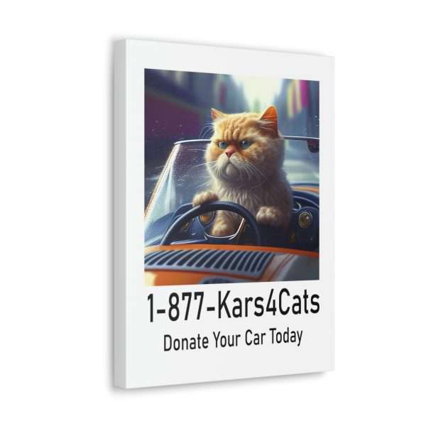 Funny Gallery Canvas Print Wrap - 1-877-Kars4Cats Donate Your Car Today - Image 30