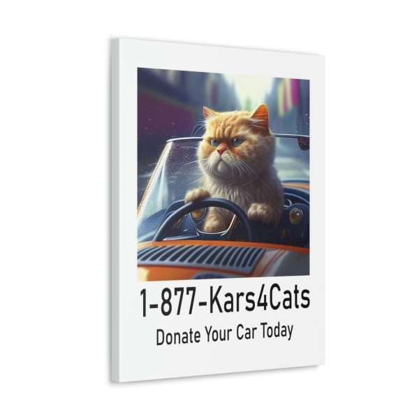 Funny Gallery Canvas Print Wrap - 1-877-Kars4Cats Donate Your Car Today - Image 37