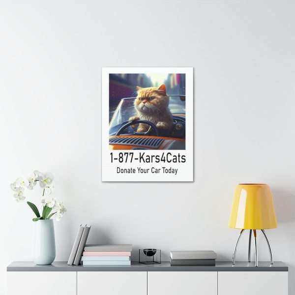 Funny Gallery Canvas Print Wrap - 1-877-Kars4Cats Donate Your Car Today - Image 46