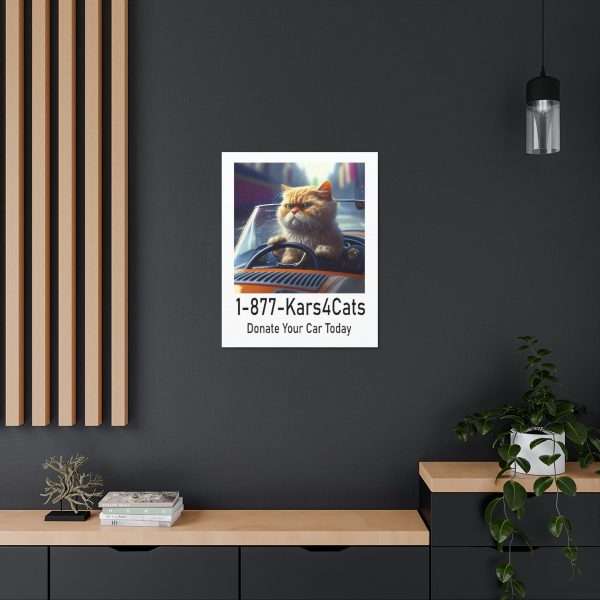 Funny Gallery Canvas Print Wrap - 1-877-Kars4Cats Donate Your Car Today - Image 47