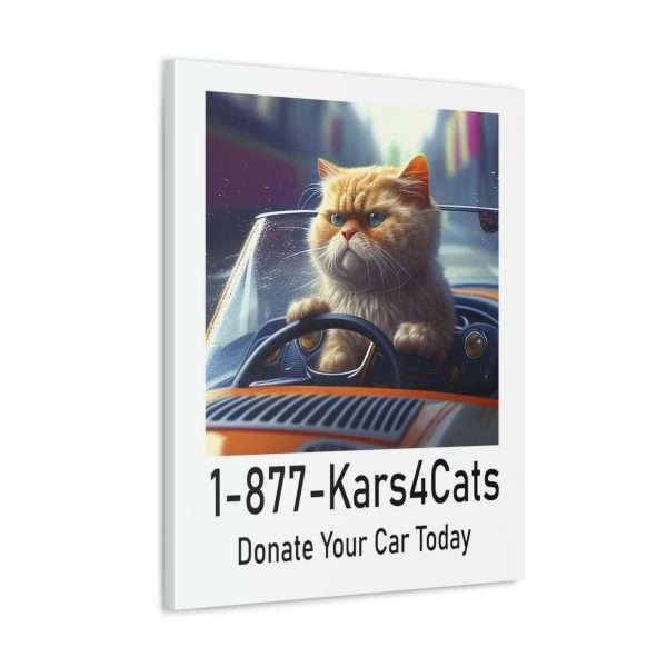 Funny Gallery Canvas Print Wrap - 1-877-Kars4Cats Donate Your Car Today - Image 44