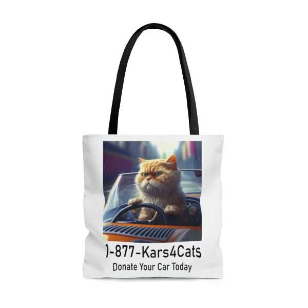 Funny Tote Bag - 1-877-Kars4Cats Donate Your Car Today - Image 9