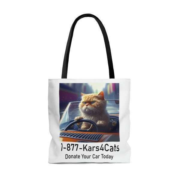 Funny Tote Bag - 1-877-Kars4Cats Donate Your Car Today - Image 10