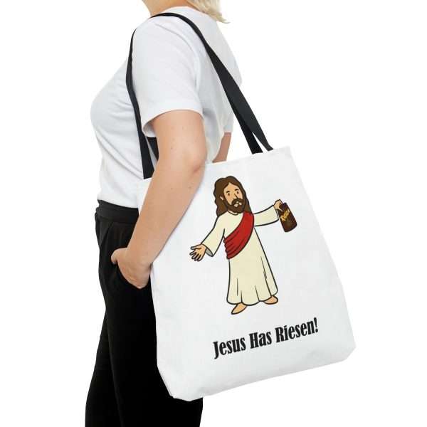 Humorous Tote Bag - Jesus Has Riesen! - Image 12