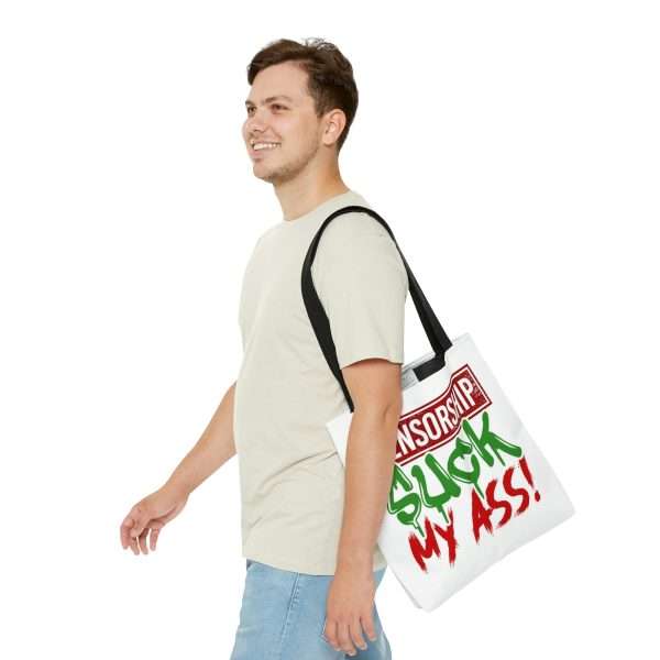 Humorous Tote Bag AOP - Censorship Suck My Ass! - Image 4