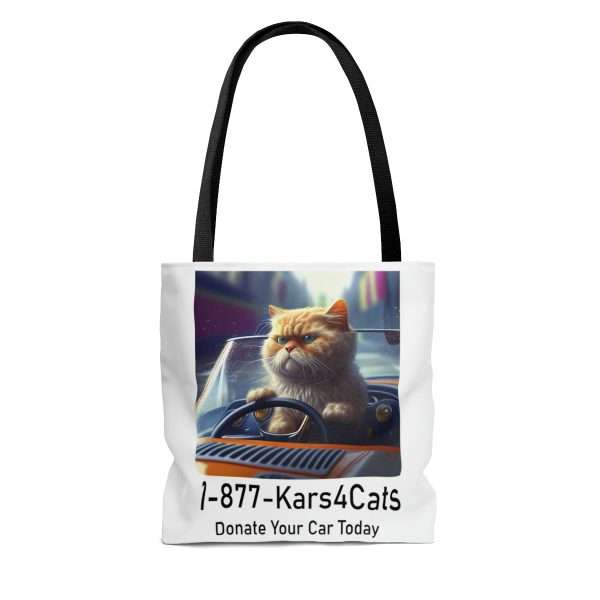 Funny Tote Bag - 1-877-Kars4Cats Donate Your Car Today - Image 6