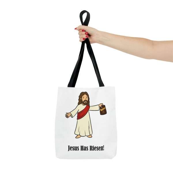 Humorous Tote Bag - Jesus Has Riesen! - Image 7