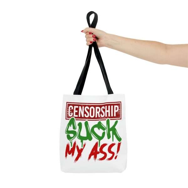 Humorous Tote Bag AOP - Censorship Suck My Ass! - Image 7