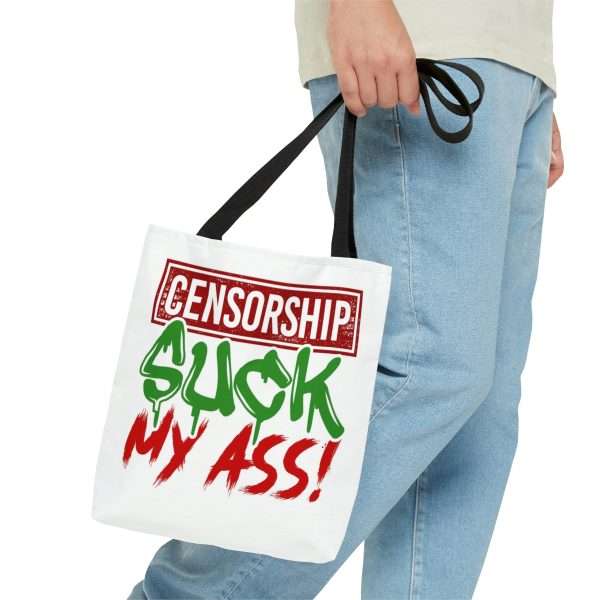 Humorous Tote Bag AOP - Censorship Suck My Ass! - Image 8