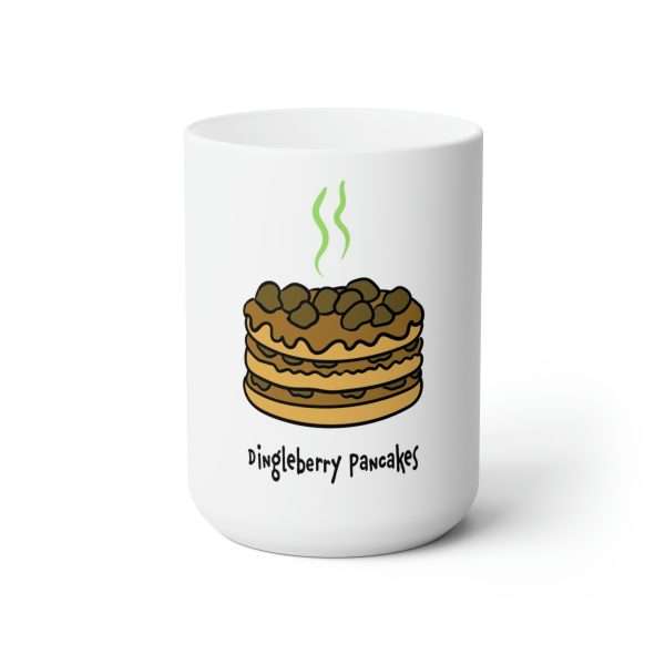 Funny Premium Coffee Mug 15 oz - Dingleberry Pancakes