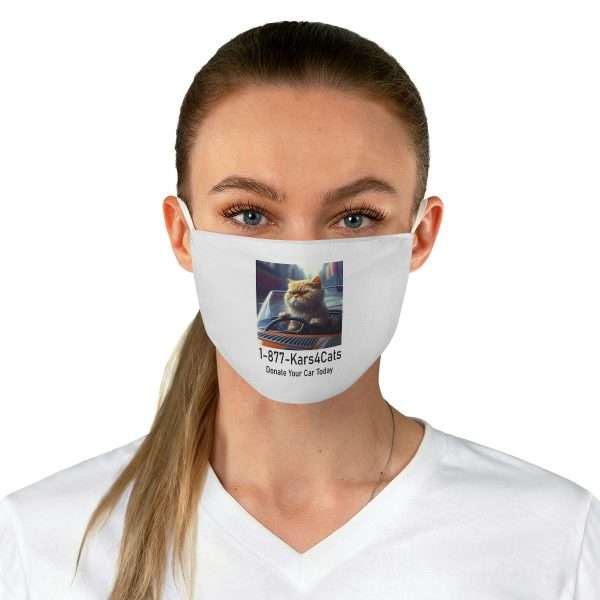 Funny Fabric Facemask - 1-877-Kars4Cats Donate Your Car Today