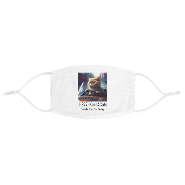 Funny Fabric Facemask - 1-877-Kars4Cats Donate Your Car Today - Image 2