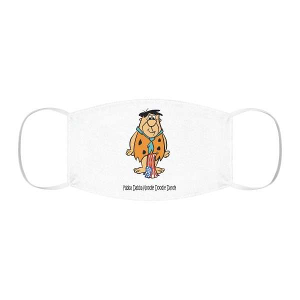 Snug-Fit Polyester Humorous Fabric Facemask - Yabba Dabba Noodle Doodle Dandy - Image 2