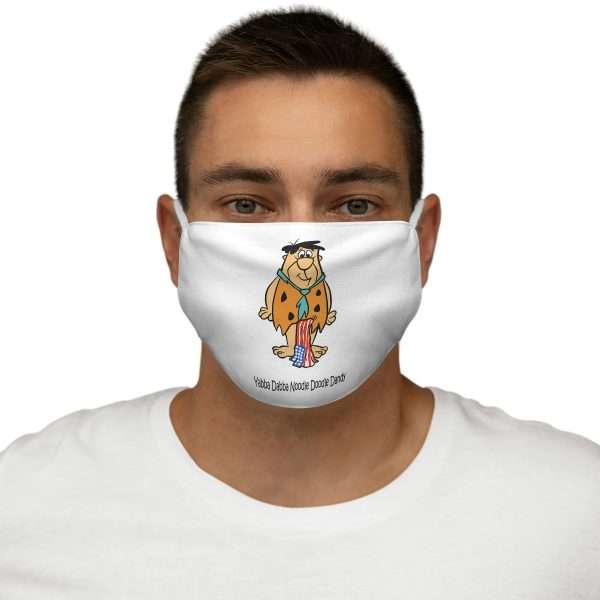 Snug-Fit Polyester Humorous Fabric Facemask - Yabba Dabba Noodle Doodle Dandy - Image 3