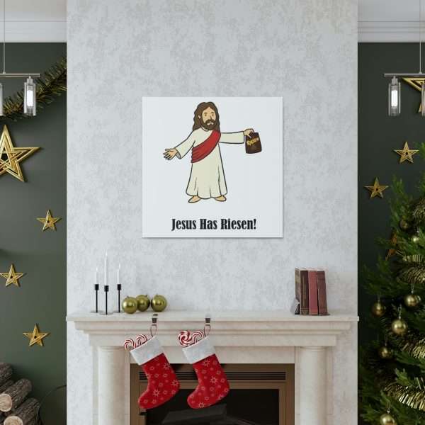 Humorous Gallery Canvas Print Wrap - Jesus Has Riesen! - Image 7