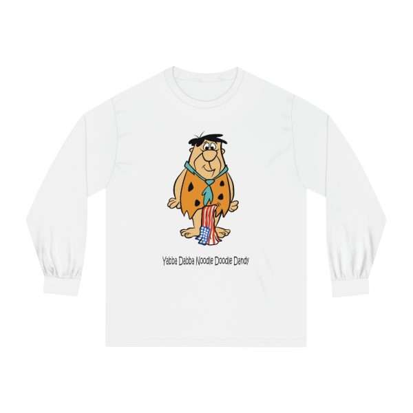 Humorous Unisex Classic Long Sleeve T-Shirt - Yabba Dabba Noodle Doodle Dandy - Image 2