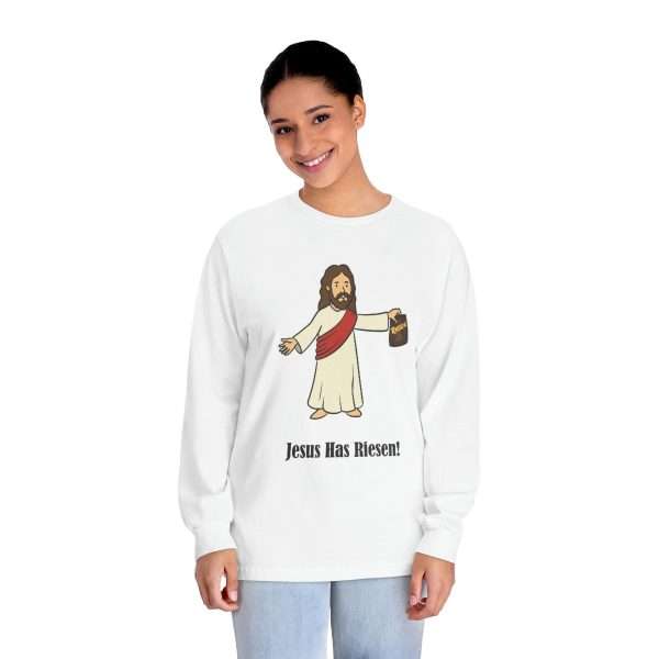 Humorous Unisex Classic Long Sleeve T-Shirt - Jesus Has Riesen!