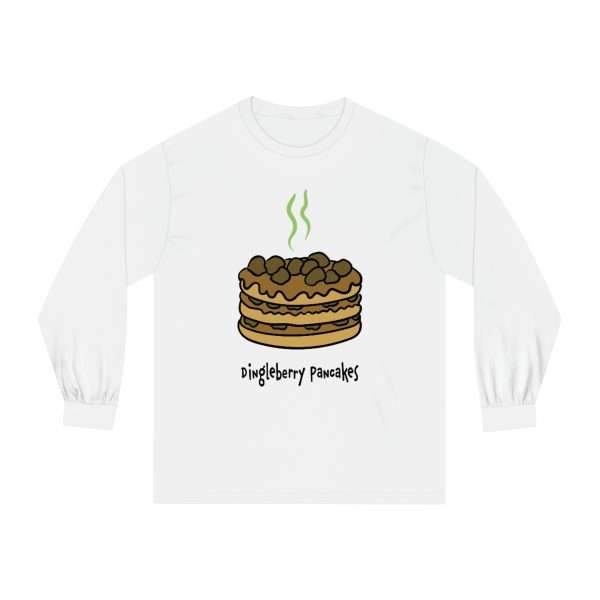 Funny Unisex Classic Long Sleeve T-Shirt - Dingleberry Pancakes - Image 2