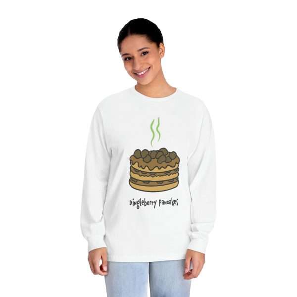 Funny Unisex Classic Long Sleeve T-Shirt - Dingleberry Pancakes - Image 3