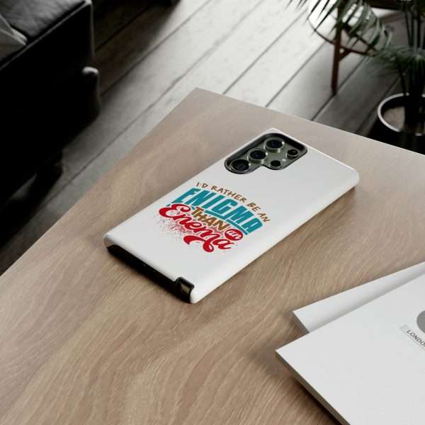 Humorous Tough Phone Case - I’d Rather Be an Enigma Than an Enema - Image 22