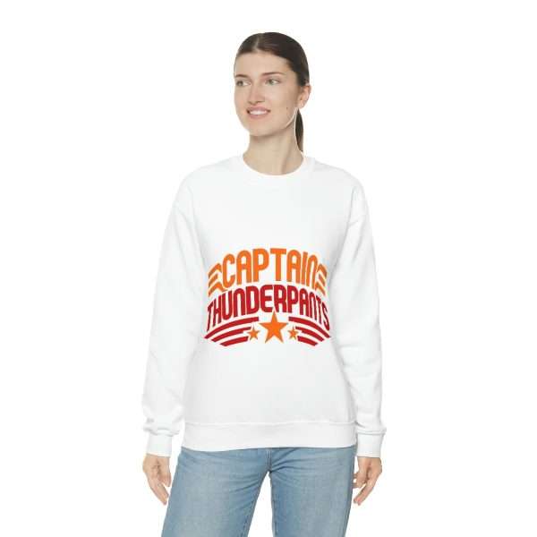 Funny Unisex Heavy Blend Crewneck Sweatshirt - Captain Thunderpants - Image 6