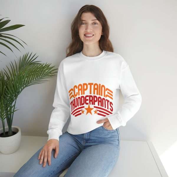 Funny Unisex Heavy Blend Crewneck Sweatshirt - Captain Thunderpants - Image 7