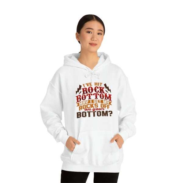 Funny Unisex Heavy Blend Hoodie Sweatshirt - I've Hit Rock Bottom. May I Get My Rocks Off On Your Bottom? - Image 4