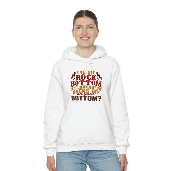 Funny Unisex Heavy Blend Hoodie Sweatshirt - I've Hit Rock Bottom. May I Get My Rocks Off On Your Bottom? - Image 5