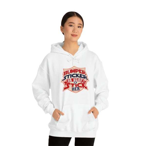 Funny Unisex Heavy Blend Hoodie Sweatshirt - Bumper Sticker or Bumper & Stick Her - Image 4