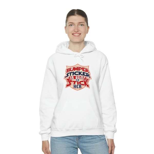 Funny Unisex Heavy Blend Hoodie Sweatshirt - Bumper Sticker or Bumper & Stick Her - Image 5