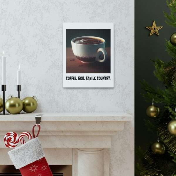 Funny Gallery Canvas Print Wrap - Coffee God Family Country - Image 27