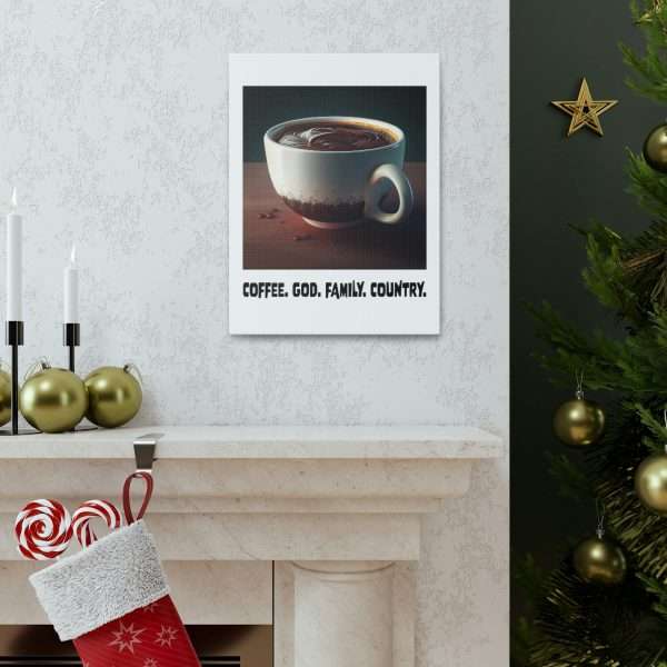 Funny Gallery Canvas Print Wrap - Coffee God Family Country - Image 34