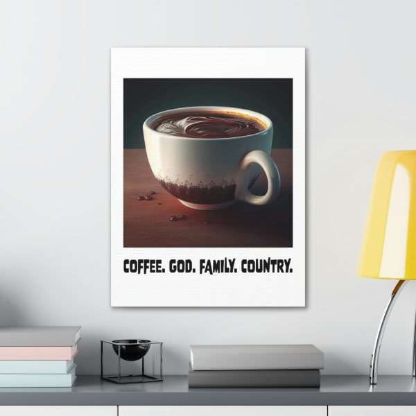 Funny Gallery Canvas Print Wrap - Coffee God Family Country - Image 39