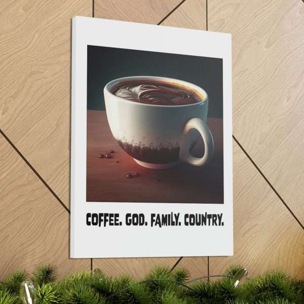 Funny Gallery Canvas Print Wrap - Coffee God Family Country - Image 42