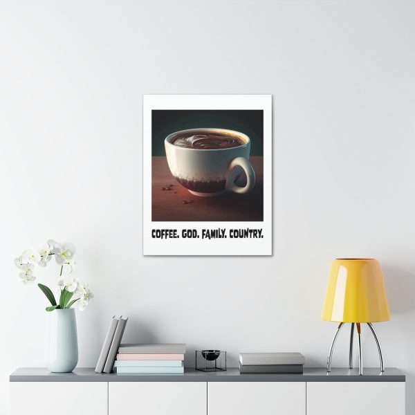 Funny Gallery Canvas Print Wrap - Coffee God Family Country - Image 46