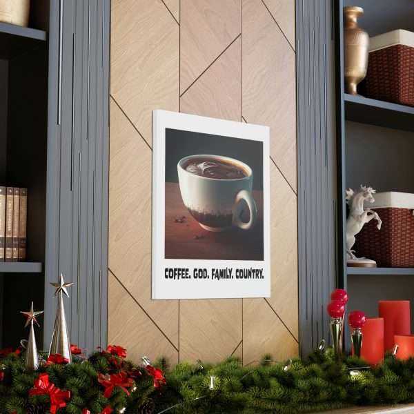 Funny Gallery Canvas Print Wrap - Coffee God Family Country - Image 49