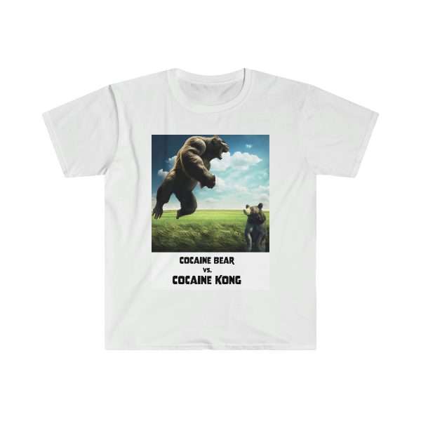 Funny Unisex Soft-Style T-Shirt - Cocaine Bear vs Cocaine Kong