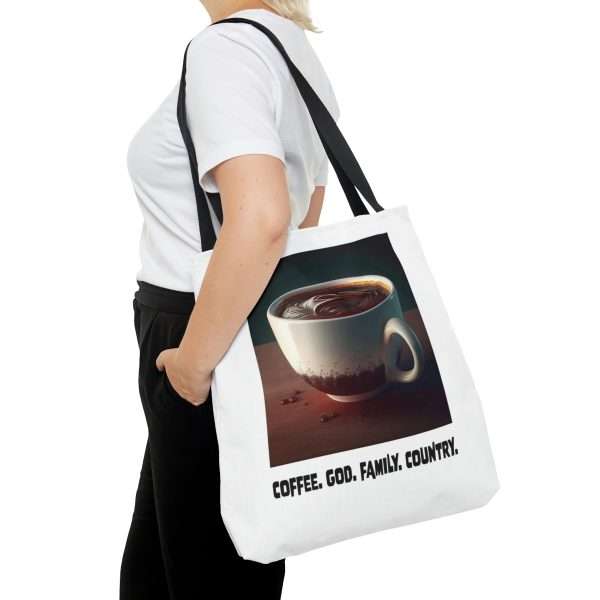 Funny Tote Bag - Coffee God Family Country - Image 12