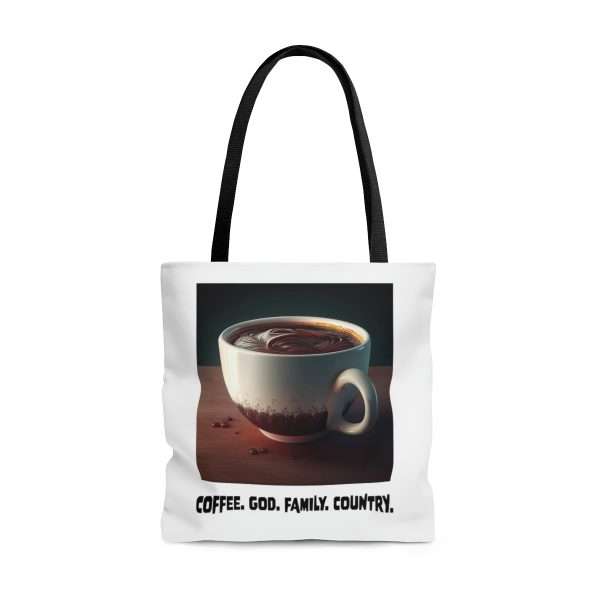 Funny Tote Bag - Coffee God Family Country - Image 9