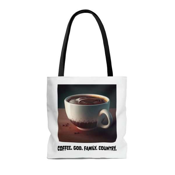 Funny Tote Bag - Coffee God Family Country - Image 3