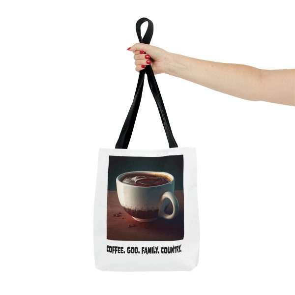 Funny Tote Bag - Coffee God Family Country - Image 7